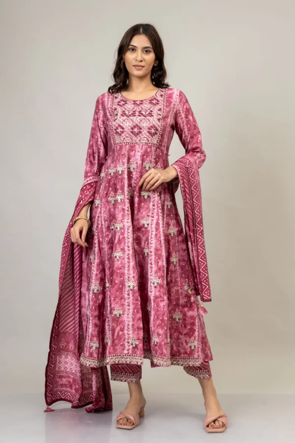 Cotton Kurti And Pant With Cotton Dupatta